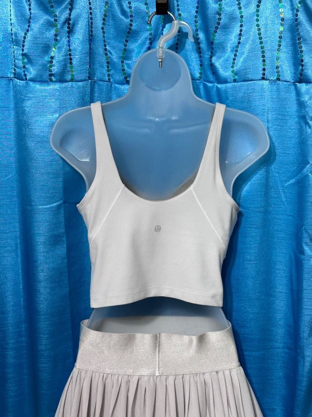 Lululemon Activewear Tank Top Align Womens Size 10 White Sports Bra A/B/C Cup